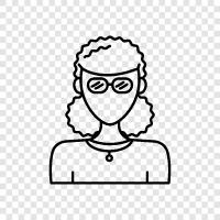 curly hair, curly girl, curly women, curly girls icon svg