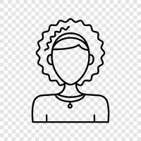 Curly Hair Ladies, Curly Haired Women, Curly Haired, Curly Hair Woman icon svg