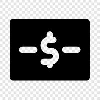 currency, paper money, bank, note icon svg