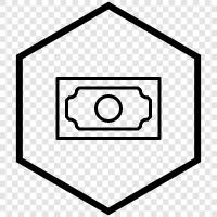 currency, paper, bank, security icon svg