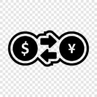 currency, rates, foreign, dollar icon svg