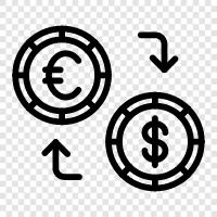 currency, rates, foreign, money icon svg