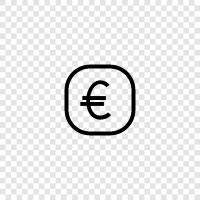 currency, europe, finance, economy icon svg