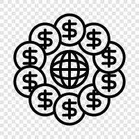 currency, cents, gold, dollar coins icon svg