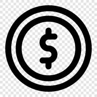 currency, money, digital, virtual icon svg