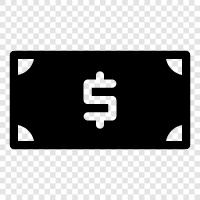 currency, paper, money, bank icon svg