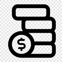 currency, money, bullion, metals icon svg