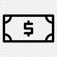 currency, money, paper, note icon svg