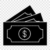 currency, paper, money, deposit icon svg