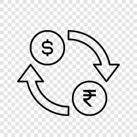 currency conversion, currency exchange, foreign currency, how to convert currency icon svg