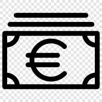 Валюта, евро Значок svg