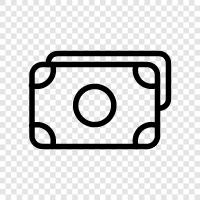 currency, coin, paper, bill icon svg