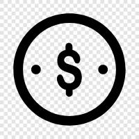 currency, spending, economy, finance icon svg