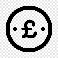 currency, British, decimal, money icon svg