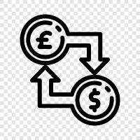 currency, rates, foreign, money icon svg