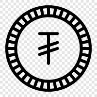 Währung, Bitcoin, Äther, Altcoins symbol