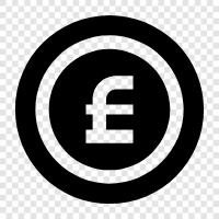 currency, British, decimal, money icon svg