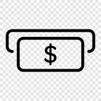 currency, exchange rate, dollar bills, gold icon svg