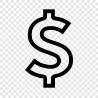 currency, cash, spending, economics icon svg