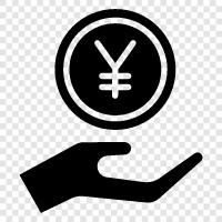 currency, Japan, economy, yen icon svg