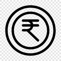 Währung, Indische Rupie, Pfund Sterling, Devisen symbol