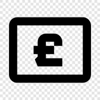 currency, British, history, monetary system icon svg