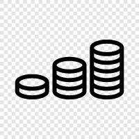 currency, money, bullion, investment icon svg