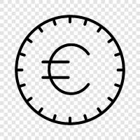 currency, europe, european, euro icon svg