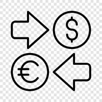 currency, rate, foreign exchange, forex icon svg