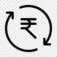 Währung, Inder, Banknoten, Geld symbol