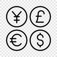 currency, exchange rate, foreign exchange, euro icon svg