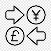 currency, foreign currency, money, exchange rate icon svg