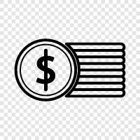 currency, value, worth, cents icon svg