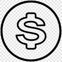 currency, cents, bills, coins icon svg