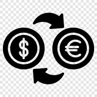 currency exchange, foreign exchange, exchange rates, currency converter icon svg