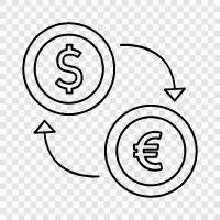 currency exchange, foreign exchange, forex, broker icon svg