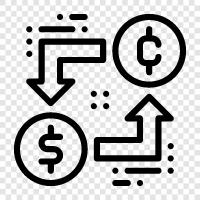 currency exchange, foreign exchange, money exchange, foreign currency icon svg