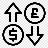 Currency Exchange Rates, Currency Exchange, Foreign Currency Exchange, Forex icon svg