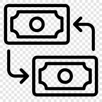 currency exchange, foreign exchange, forex, trading icon svg