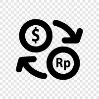 currency, rates, foreign exchange, forex icon svg