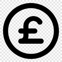 currency, euro, British, decimal icon svg