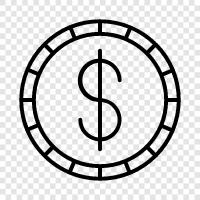 currency, cents, value, worth icon svg