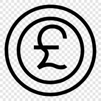 currency, inflation, British, money icon svg