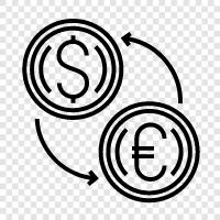 currency, rates, foreign, money icon svg