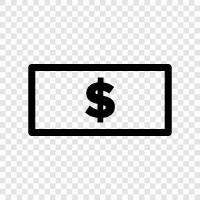 currency, cash, bills, coins icon svg