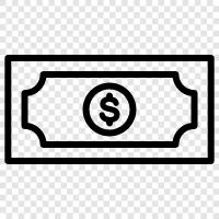 currency, greenback, paper, bills icon svg