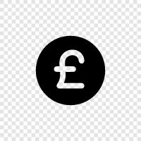currency, British pound, euro, money icon svg