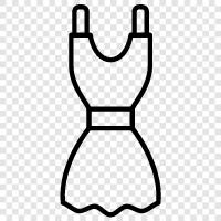 custom dress, dress for birthday, birthday party dress, special occasion dress icon svg