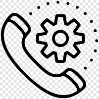 customer service, chat, help desk, phone icon svg