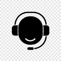 customer service, telephone support, online support, chat support icon svg